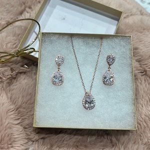 Rose gold crystal Costume jewelry